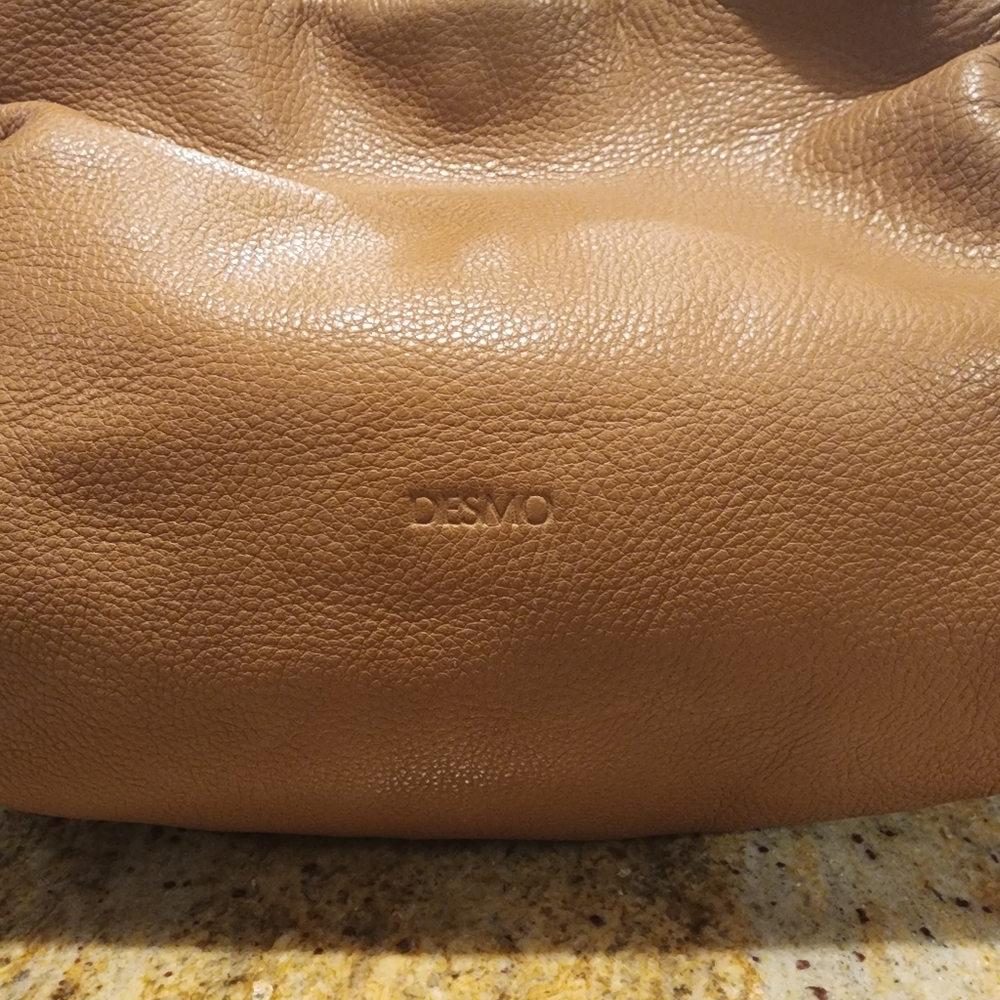 Desmo Italian made in Italy brown leather shoulder bag medium size 😍 - Picture 4 of 12